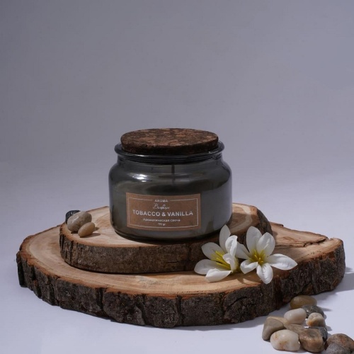 Аромасвеча в банке 10*6,5см TOBACCO&VANILLA Магамакс YJC-5 фото 2 Аромасвеча в банке 10*6,5см TOBACCO&VANILLA Магамакс YJC-5 фото 2