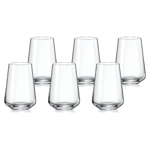 Набор стаканов 6шт 380мл SANDRA высокие Crystalex 23013/380 фото 2