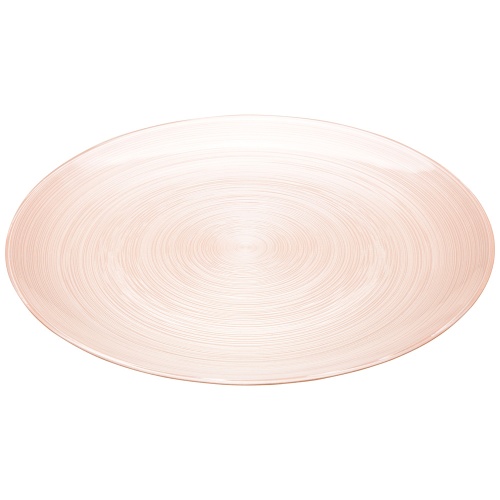Тарелка обеденная розовое стекло 28см BEAUTY PEACH Аксам 339-161 фото 2