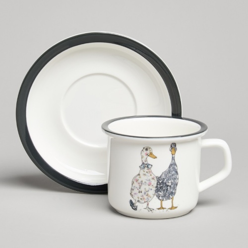 Чайная пара фарфор 200мл FAMILY FARM ГУСИ Lefard 263-1276 фото 3