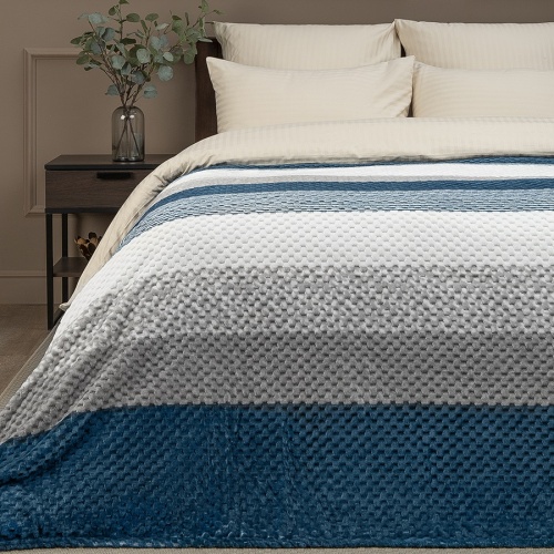 Плед 150*200см фланель СИНИЙ Absolute TF FNJPs BL 1520 фото 2