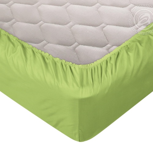 Простыня на резинке 140*200см борт 20см сатин ОЛИВА Арт Постель фото 2