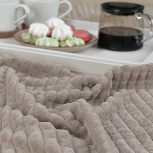 Плед 200*220см фланель БЕЖЕВЫЙ Absolute FF FNJq BE-GY3 006/2022 NC фото 4