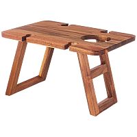 Столик акация 35*25,4*21,4см ВИННЫЙ со складными ножками Agness 897-120