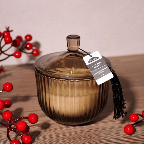 Аромасвеча в банке 9,5*11,2см WICKED BERRY Магамакс YJC-20 фото 2