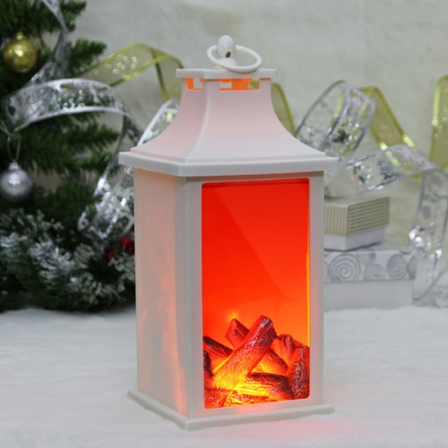 Сувенир с подсветкой 13*13*31см КАМИН белый 700-0600 Велес фото 2