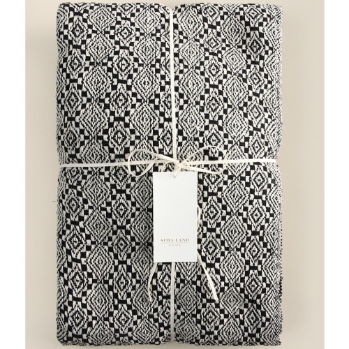 Плед 220*240см хлопок ETHNICS с помпонами SL Home 10611699 фото 2