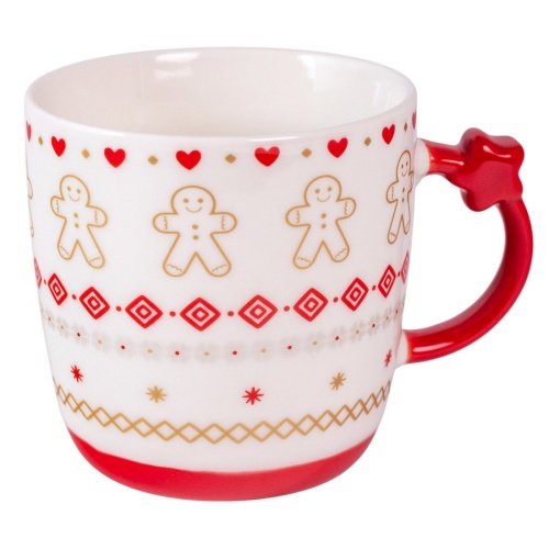 Кружка керамика 360мл CHRISTMAS STAR красный Domenik DMM033 фото 2