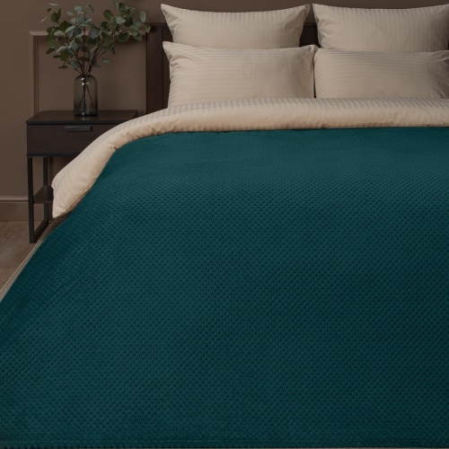 Плед 150*200см фланель R-Ромбики ЗЕЛЕНЫЙ Absolute TF FNJ DKGR3 031/1520 NC фото 2