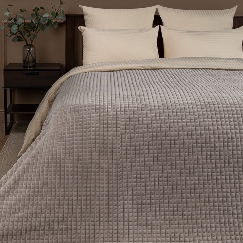 Плед 200*220см фланель БЕЖЕВЫЙ Absolute FF FNJq BE-GY3 006/2022 NC фото 2