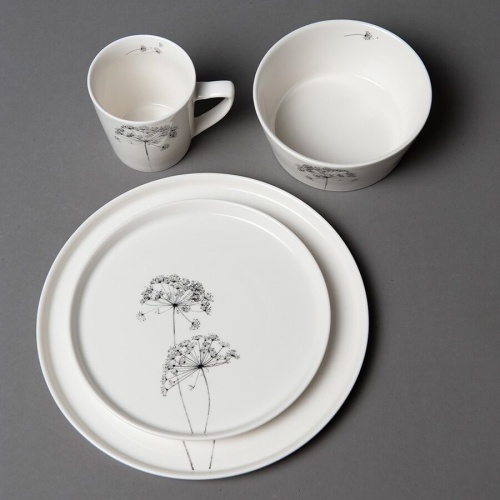 Тарелка десертная фарфор 20,5см ФЕНХЕЛЬ Home Queen 77418 фото 3