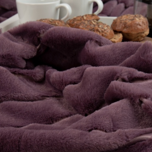 Плед 200*220см мех Полосы СИРЕНЕВЫЙ Texrepublic TCH KS DKLI2 2022 18-1705 фото 4