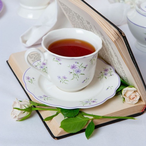 Чайная пара фарфор 250мл ЛЕТНИЕ ВОСПОМИНАНИЯ Home Queen 77254 фото 6