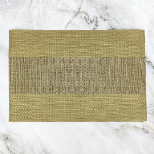 Персонник-салфетка ПВХ 30*45см ГРЕЧЕСКИЙ УЗОР бежевый Селфи 904-0481 1/4 фото 2