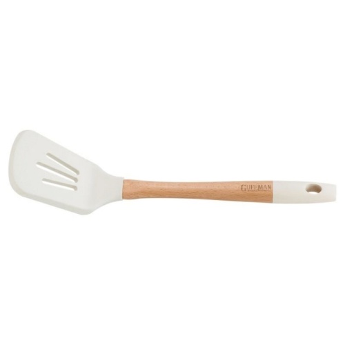 Лопатка силиконовая 35*8*5см WHITE с прорезями Ассорти Guffman M04-021-W фото 2