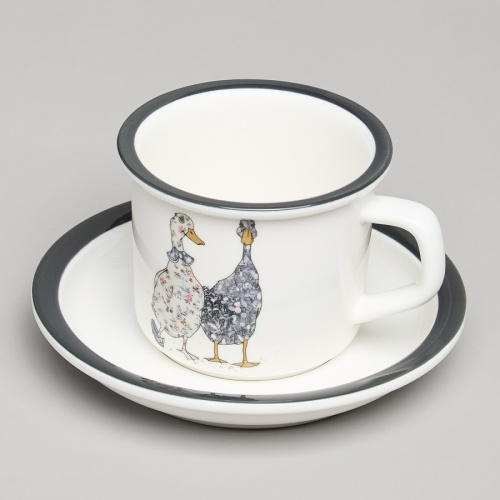 Чайная пара фарфор 200мл FAMILY FARM ГУСИ Lefard 263-1276 фото 2