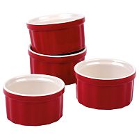 Набор форм для запекания керамика 4шт 9см ФЛАМЕНКО круглые Appetite LS-04SET-FL