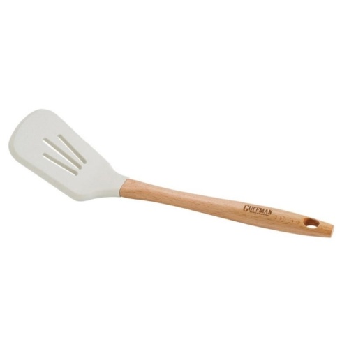 Лопатка силиконовая 35*8*5см WHITE с прорезями Ассорти Guffman M04-021-W фото 3