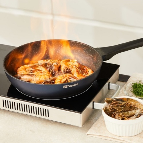 Сковорода 20см Tesoro FLORENCE BLUE литой алюм. АП TF2120 фото 7