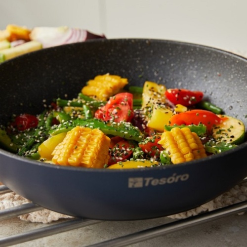 Сковорода 20см Tesoro FLORENCE BLUE литой алюм. АП TF2120 фото 12