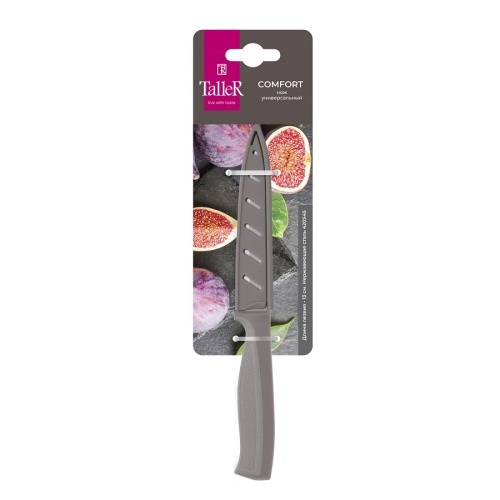 Нож универсальный 13см КОМФОРТ в футляре Taller TR-22034 фото 6