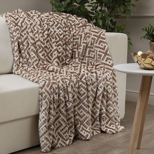 Плед 200*220см фланель БЕЖЕВЫЙ Absolute TF FNJPc BEGY1-ML 2022 фото 5