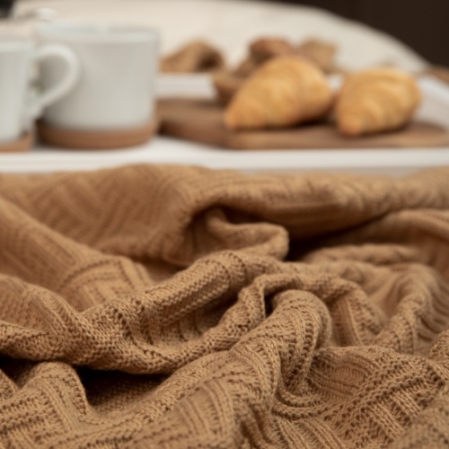 Плед 180*200см акрил ASSAI БЕЖЕВЫЙ Buenas Noches SV lta 1820 BE фото 4