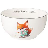 Салатник фарфор 470мл ЛОВКИЙ И СМЕЛЫЙ Lefard 260-945