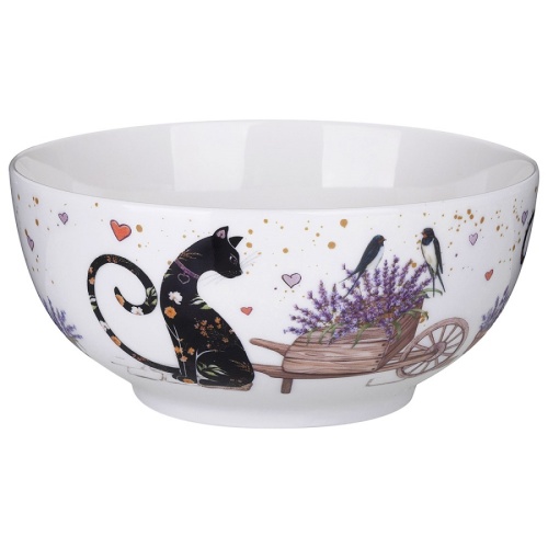 Салатник фарфор 15см 730мл ЛАВАНДОВЫЕ КОТЫ Lefard 425-169 фото 3