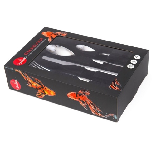 Набор столовых приборов 16пр ЯМАБУКИ глянцевые Home Quee 77218 фото 8