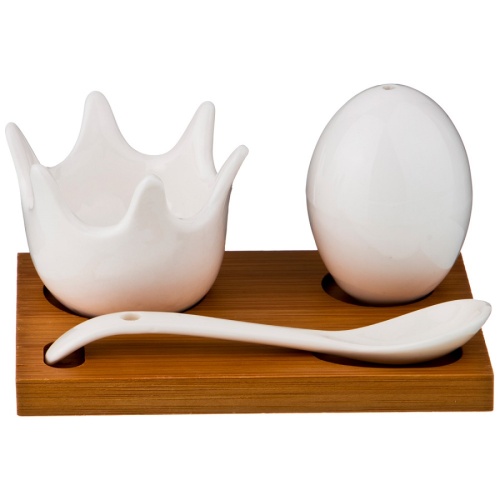 Набор для завтрака 3пр фарфор NATIVE на подставке Lefard 587-119 фото 2