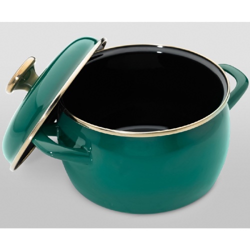 Кастрюля эмаль 5,7л Metrot SOLO сферическая с крышкой индукция 368653 фото 3 Кастрюля эмаль 5,7л Metrot SOLO сферическая с крышкой индукция 368653 фото 3