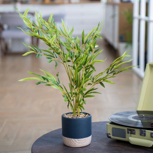 Растение искусственное 12,5*65см БАМБУК в цементном горшке Магамакс Mia5 фото 2