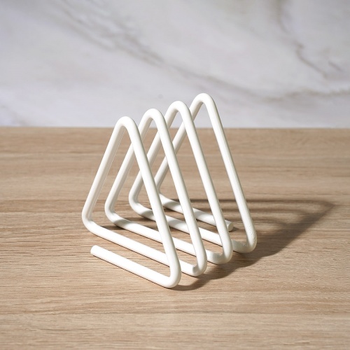 Салфетница металл 9,5*9,5*10,5см ГЕОМЕТРИЯ белый Магамакс LB-22-WT фото 2 Салфетница металл 9,5*9,5*10,5см ГЕОМЕТРИЯ белый Магамакс LB-22-WT фото 2