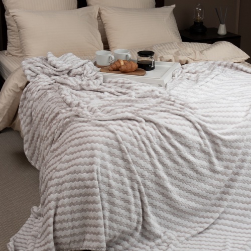 Плед 150*200см фланель СЕРЫЙ Absolute TF FNAC GY8 036/1520 NC фото 3