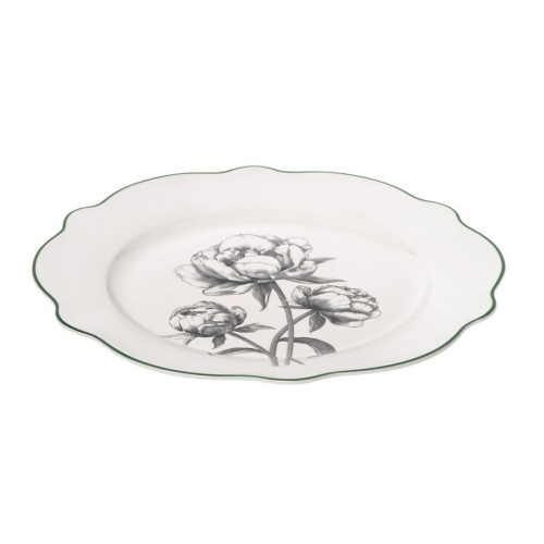 Тарелка обеденная фарфор 27см ФЛОРЕС Home Queen 77413 фото 2