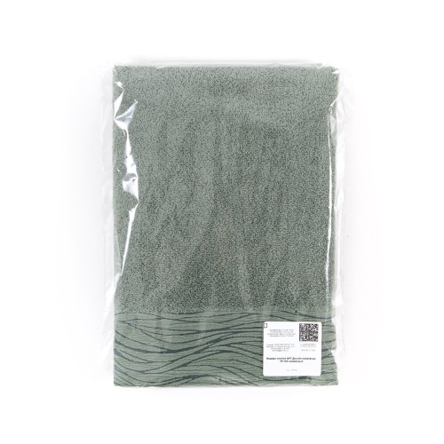 Полотенце махровое 70*140см МОДЕРН оливковый Арт Дизайн фото 3