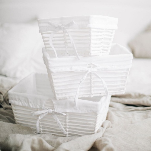 Корзинка декоративная 26*17*14см PAPER белый Магамакс LIS-43S фото 3