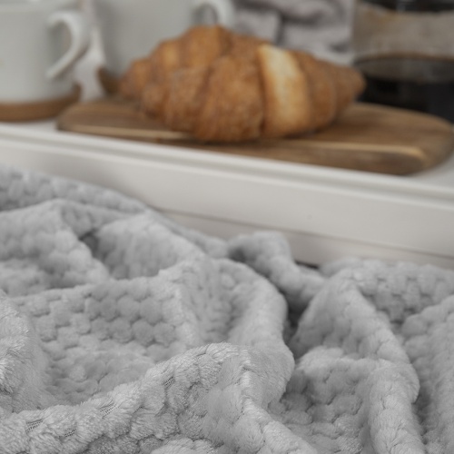 Плед 150*200см фланель R-Ромбики СЕРЫЙ Absolute TF FNJ GY9 037/1520 NC фото 4