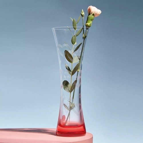 Ваза стекло 19,5см LOVE декорированная Crystalex Q8182 фото 2 Ваза стекло 19,5см LOVE декорированная Crystalex Q8182 фото 2