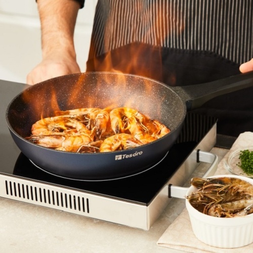 Сковорода 20см Tesoro FLORENCE BLUE литой алюм. АП TF2120 фото 8