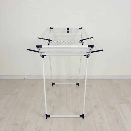 Сушилка для белья 25м QUATRO напольная (бело-синий) Joy Home 15025 фото 3