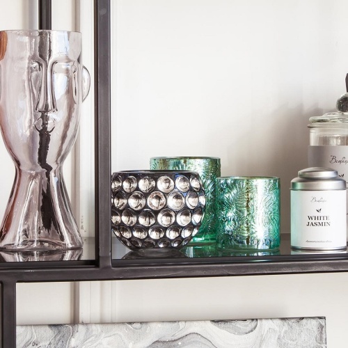 Подсвечник стекло 8,5*10см ГОЛУБОЙ Магамакс NGB-11 фото 2