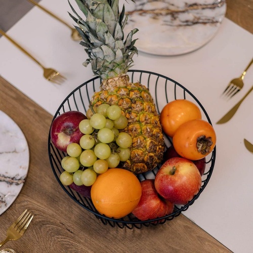 Фруктовница металл 28,6*10см ЧЕРНЫЙ Магамакс LB-17BL фото 5