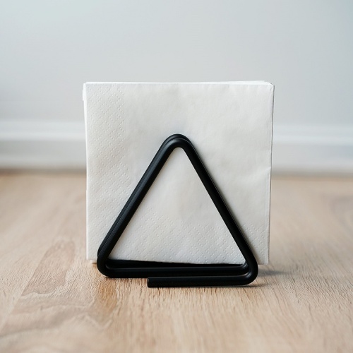 Салфетница металл 9,5*9,5*10,5см ГЕОМЕТРИЯ черный Магамакс LB-22-BL фото 4