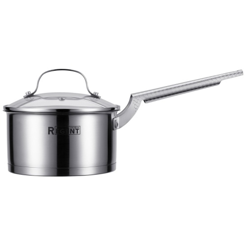 Ковш нерж. сталь 1,7л 16см Regent SIRENA со стекл. крышкой индукция 65-0116 фото 2