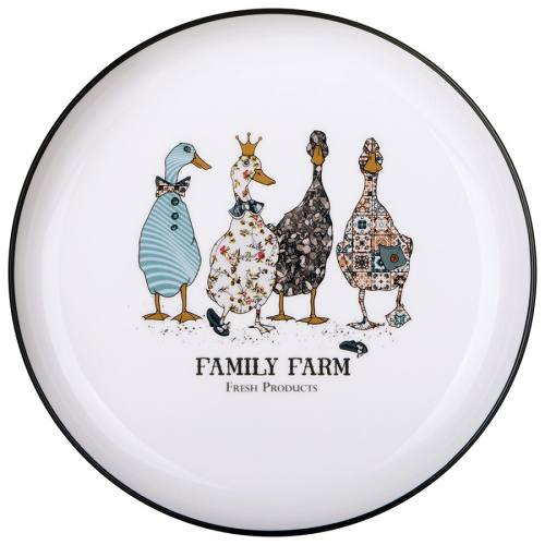 Тарелка десертная фарфор 20см FAMILY FARM ГУСИ Lefard 263-1414