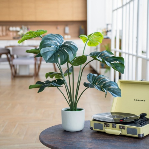 Растение искусственное 15*89см МОНСТЕРА в цементном горшке Магамакс Mia1 фото 2