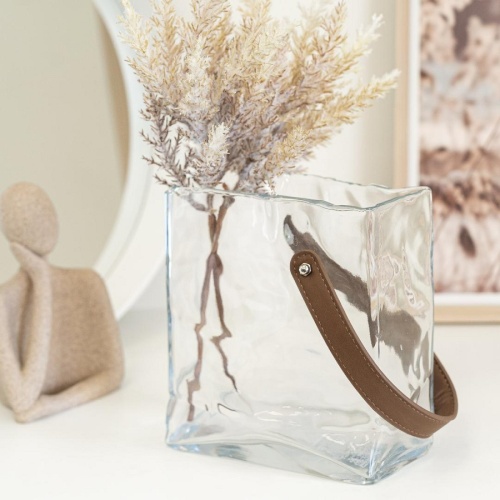 Ваза стекло 17*11,5*19см СУМКА Магамакс CSA-37M фото 3