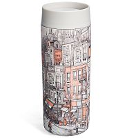 Термокружка 350мл Agness ГОРОД нерж. сталь 798-113